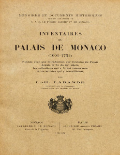 INVENTAIRES DU PALAIS DE MONACO (1604-1731) (VERSION PAPIER ÉPUISÉE)