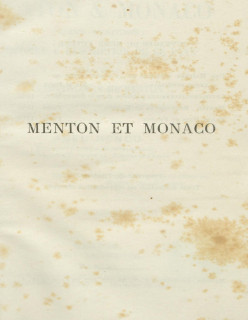 MENTON & MONACO (OUT OF PRINT VERSION)