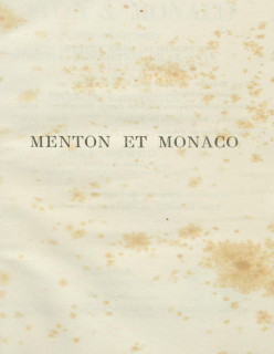 MENTON & MONACO (VERSIONE CARTACEA ESAURITO)