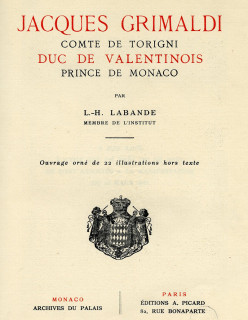Jacques Grimaldi. Comte de Torigni. Duc de Valentinois. Prince de Monaco