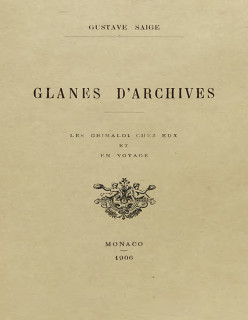 GLANES D'ARCHIVES (VERSIONE CARTACEA ESAURITO)